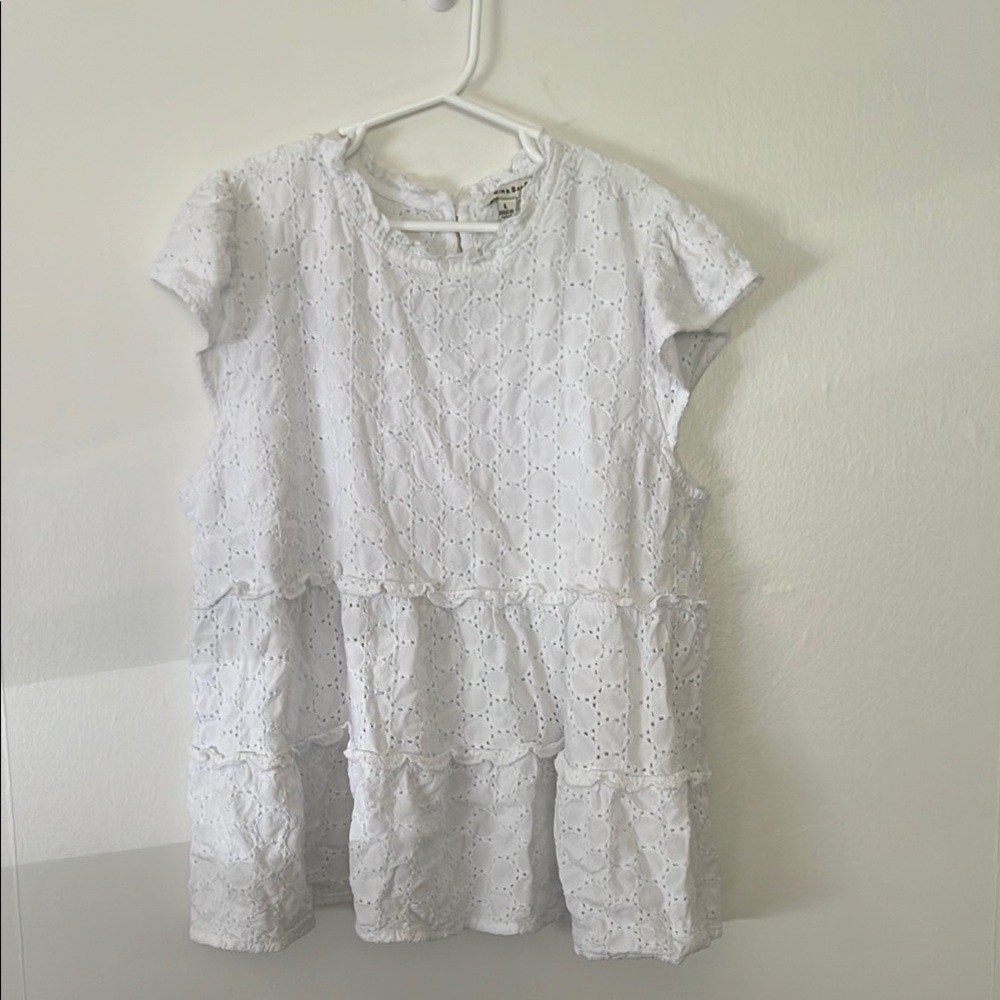 White Eyelet women’s shirt